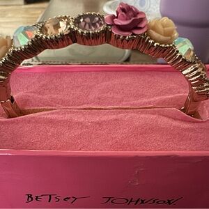 Betsey Johnson Pink and Cream Gemstone Bracelet